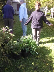 Maxine has lots to plant!